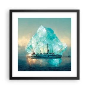 Plakát v černém rámu - Arktický briliant - 40x40 cm