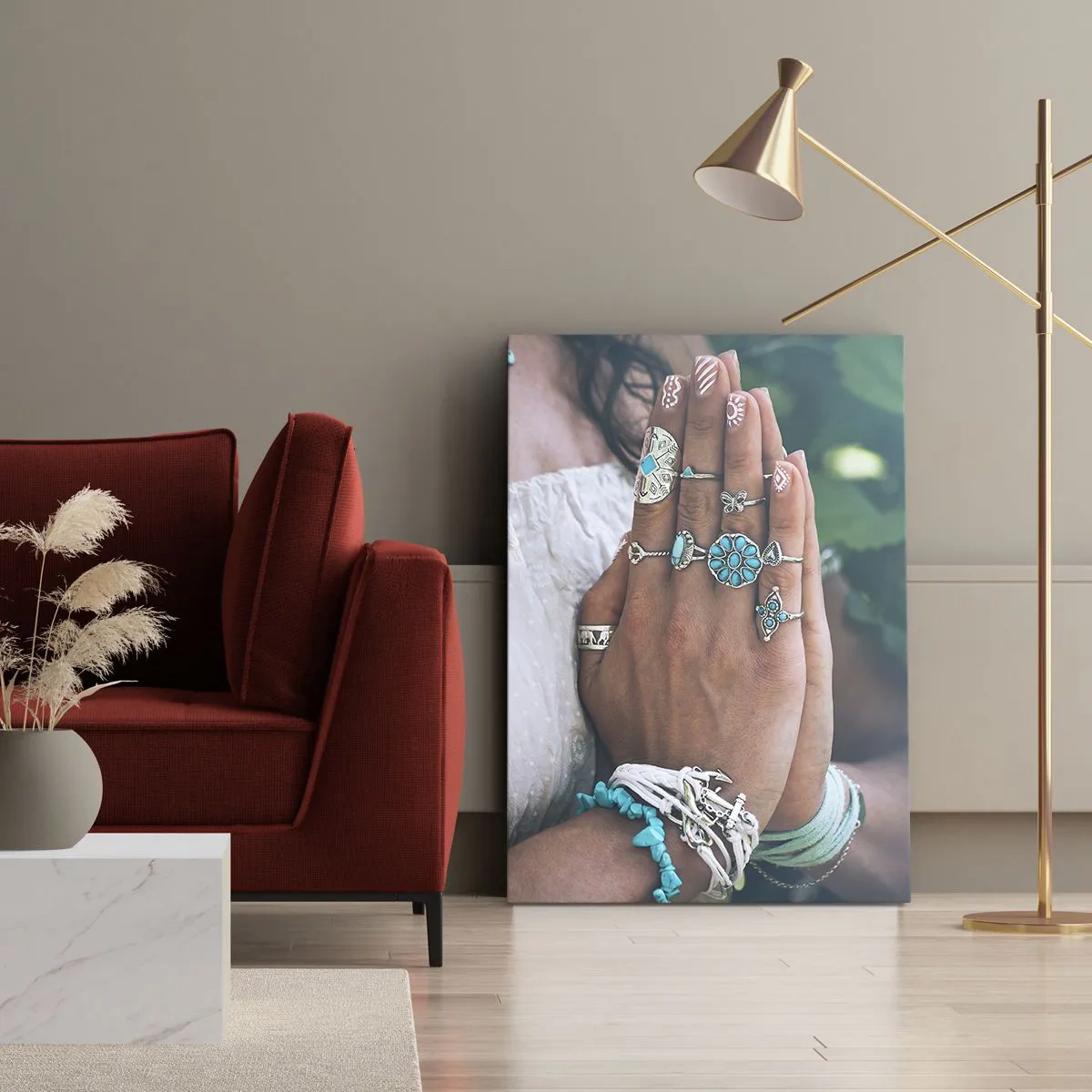 Obraz na plátně - Vítejte v centru bytí - 45x80 cm