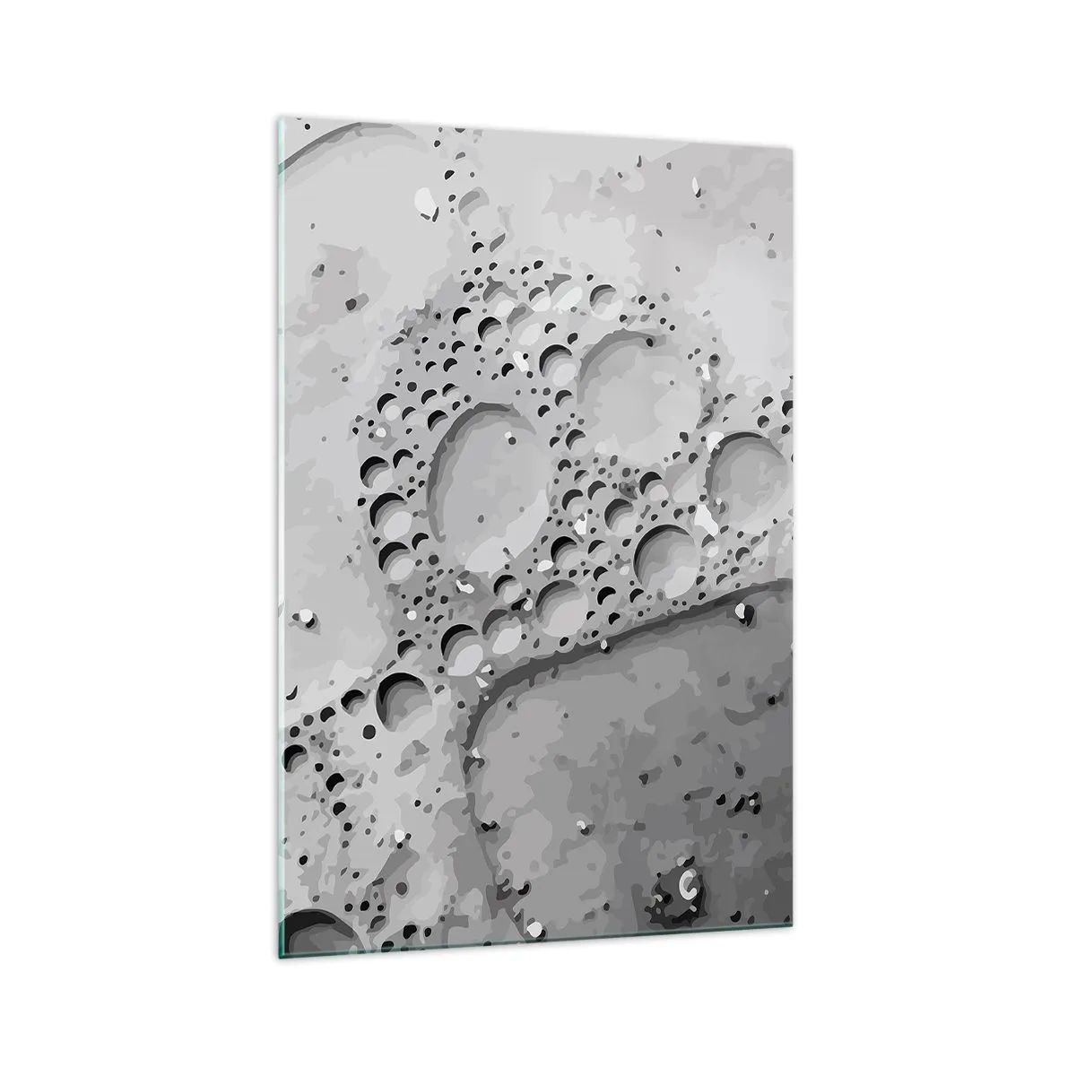 Obraz na skle - Stopa po zpěněném - 70x100 cm