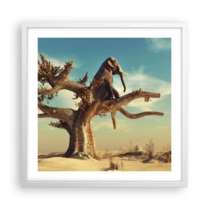 Plakát v bílém rámu - Nový úhel pohledu - 50x50 cm