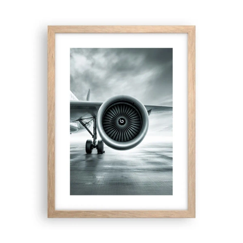 Plakát v rámu světlý dub - Toto je síla! - 30x40 cm