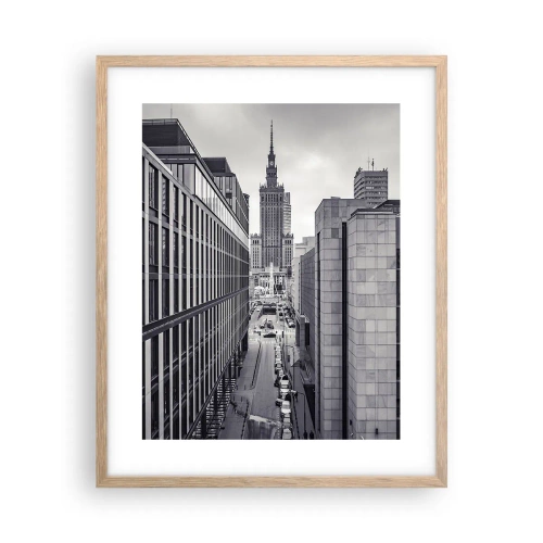Plakát v rámu světlý dub - Varšavské údolí - 40x50 cm