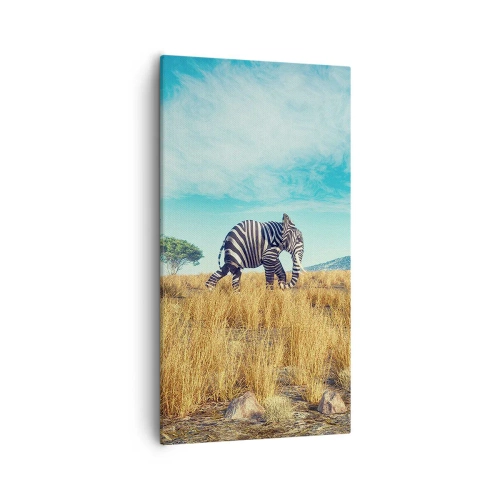 Obraz na plátně - Šedá už není v módě - 55x100 cm