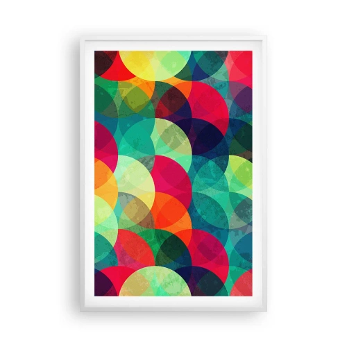 Plakát v bílém rámu - Vstoupit do duhy - 61x91 cm