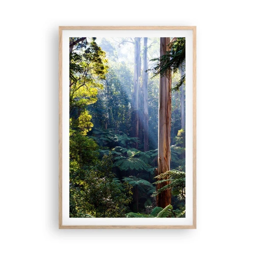 Plakát v rámu světlý dub - Povídka lesa - 61x91 cm