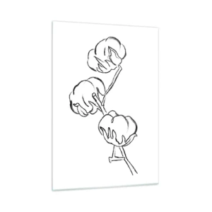 Obraz na skle - Bavlněné chmýří - 50x70 cm