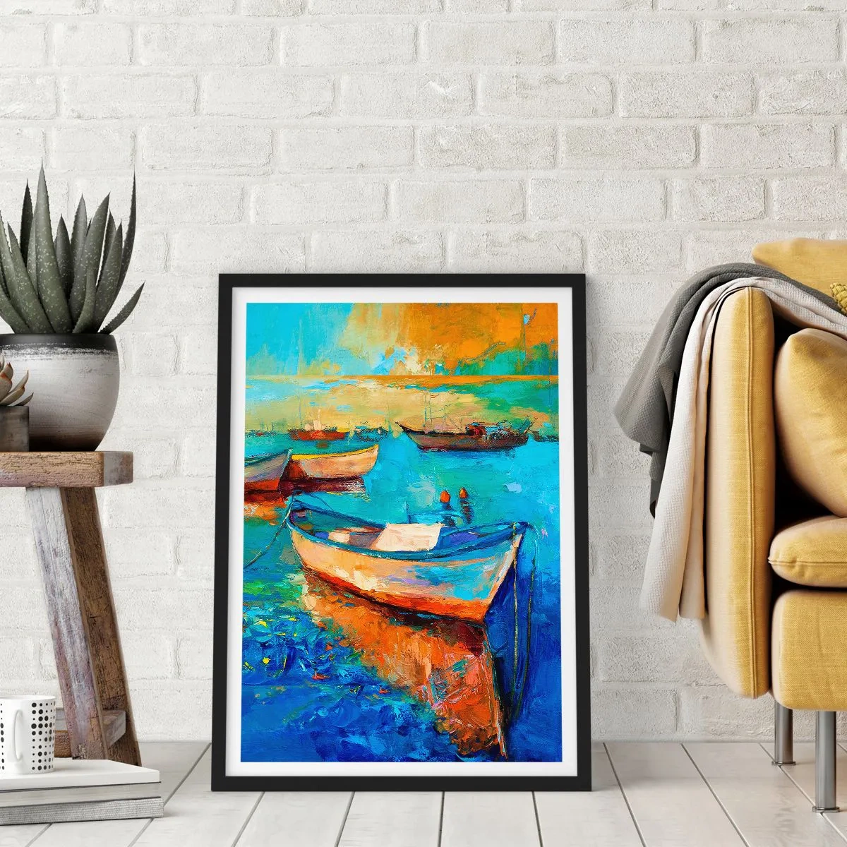 Plakát v černém rámu - V jižním zálivu - 40x50 cm