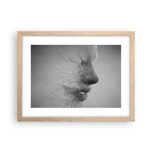 Plakát v rámu světlý dub - Duch větru - 40x30 cm