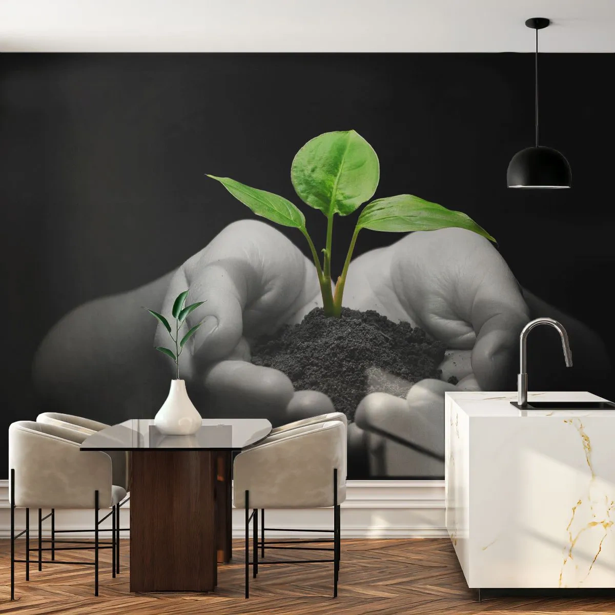 Fototapeta Premium Canvas - Miluji přírodu, chráním ji - Příroda, Život, Rostlina - 250x175 cm