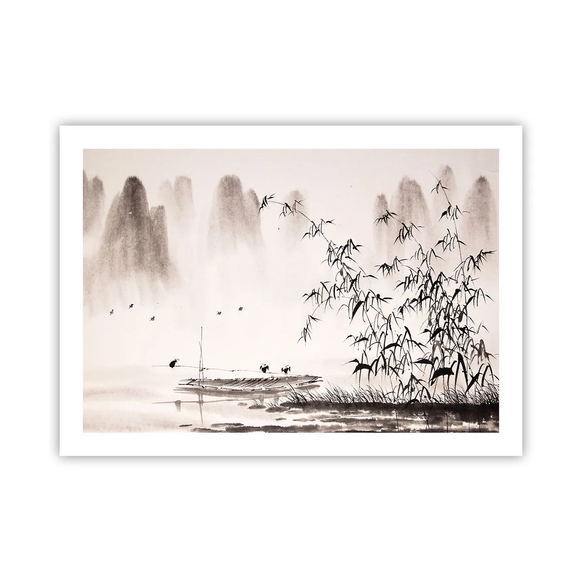 Plakát - Klid rýžových polí - 70x50 cm