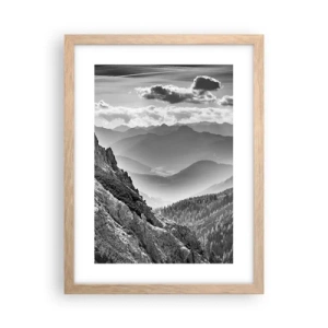 Plakát v rámu světlý dub - Až k obzoru - 30x40 cm
