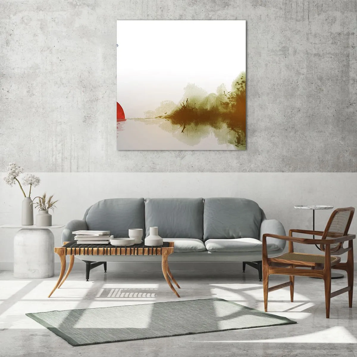 Obraz na skle - Příslib klidu - 50x50 cm