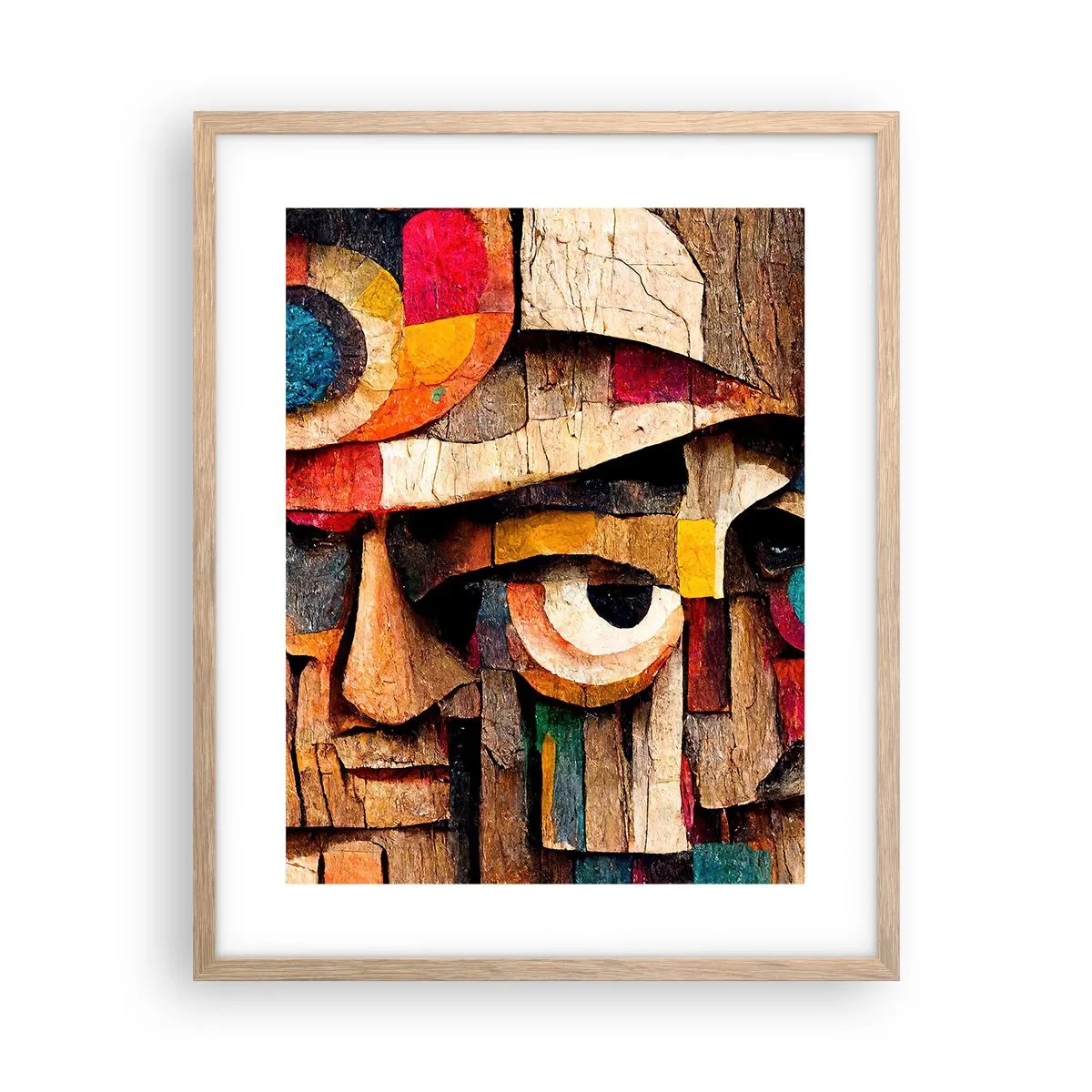 Plakát v rámu světlý dub - Vidím tě… - 40x50 cm