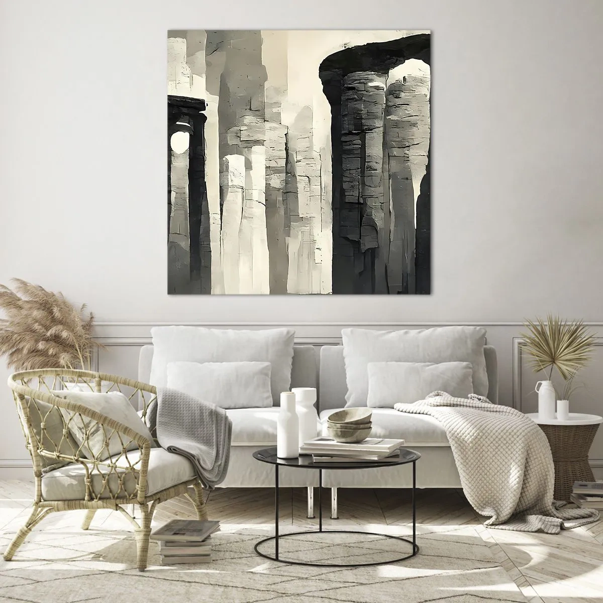 Obraz na skle - Majestátnost starožitnosti - 60x60 cm