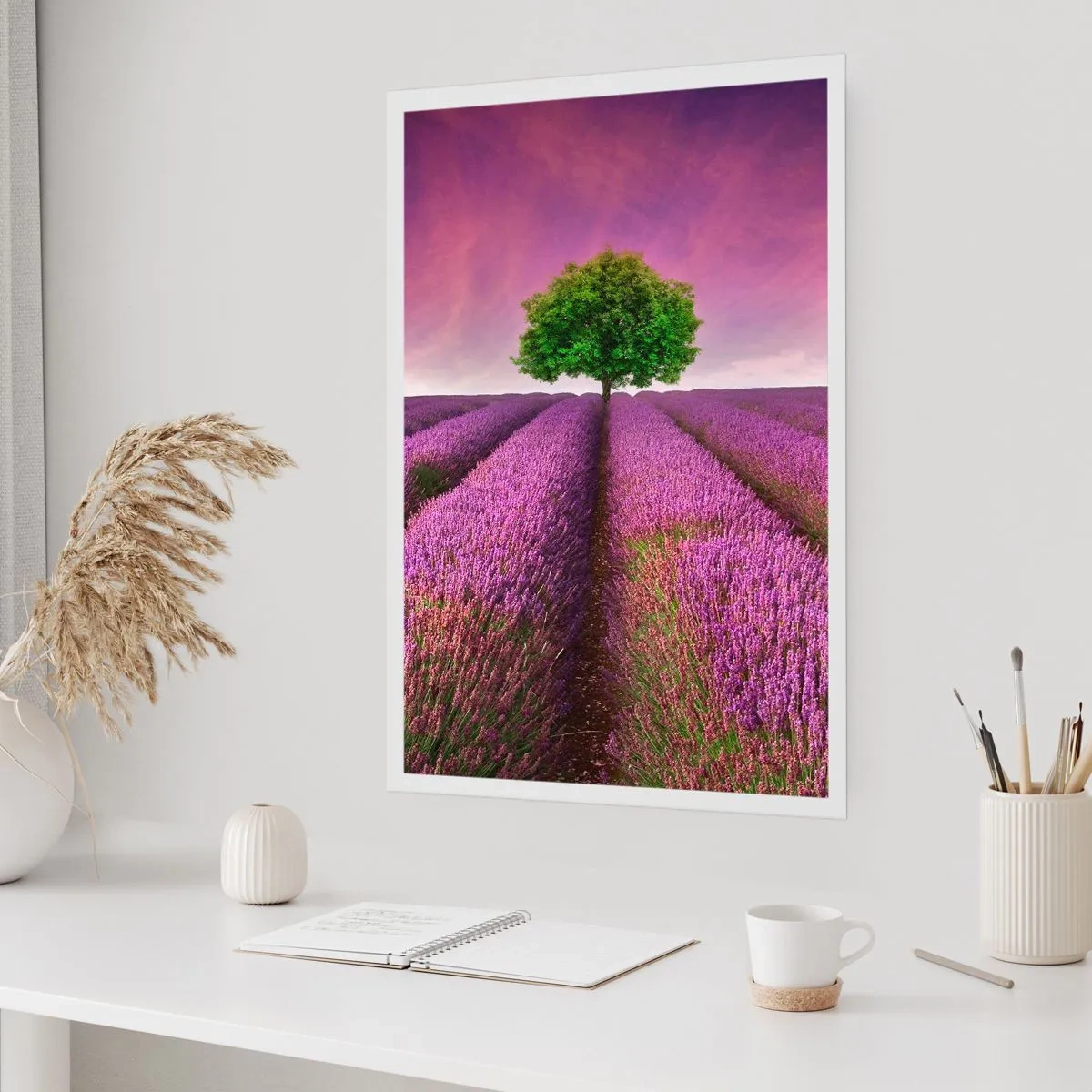 Plakát - Na levandulových polích - 50x70 cm