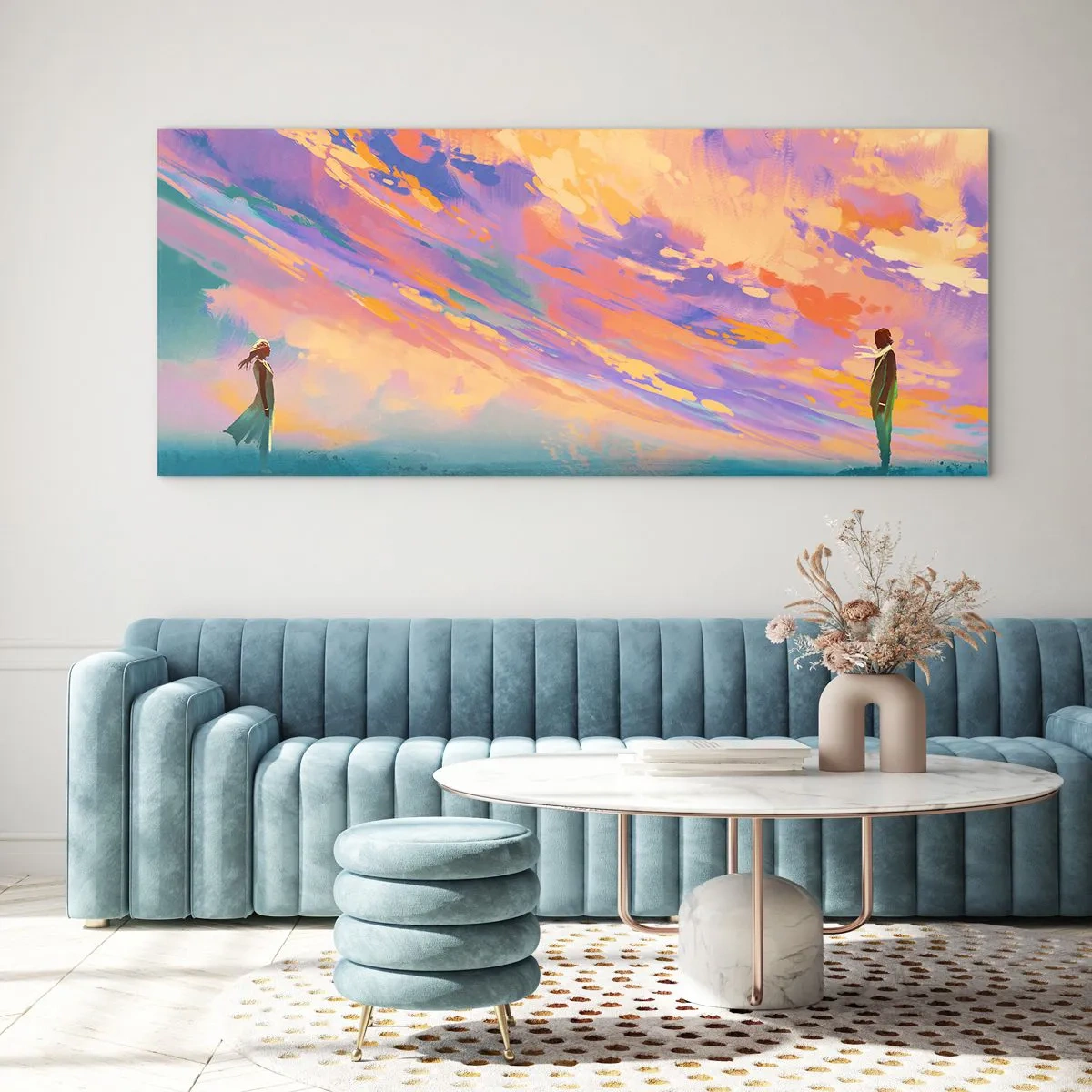 Obraz na skle - Síla přitažlivosti - 140x50 cm