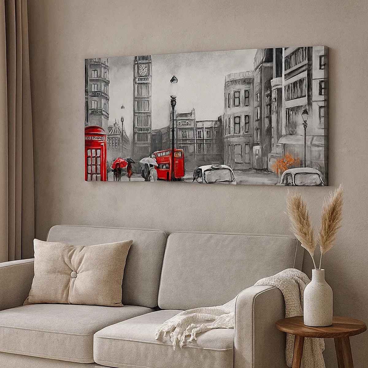 Obraz na plátně - Vůbec ne šedé město - 30x30 cm