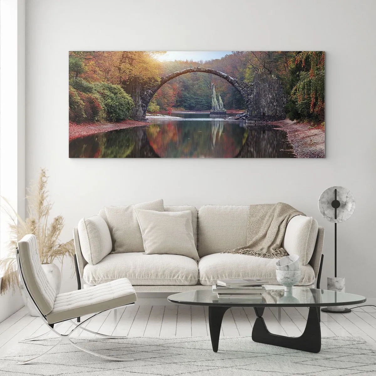 Obraz na skle - Za zrcadlem - 120x50 cm