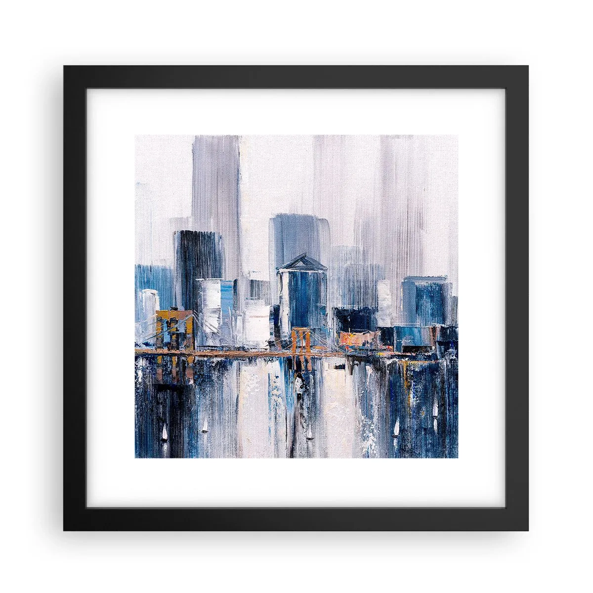 Plakát v černém rámu - Newyorská imprese - 30x30 cm