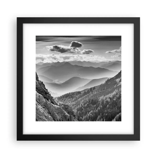 Plakát v černém rámu - Až k obzoru - 30x30 cm