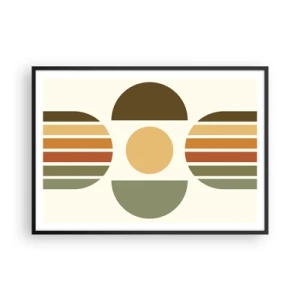 Plakát v černém rámu - V barvách země - 100x70 cm