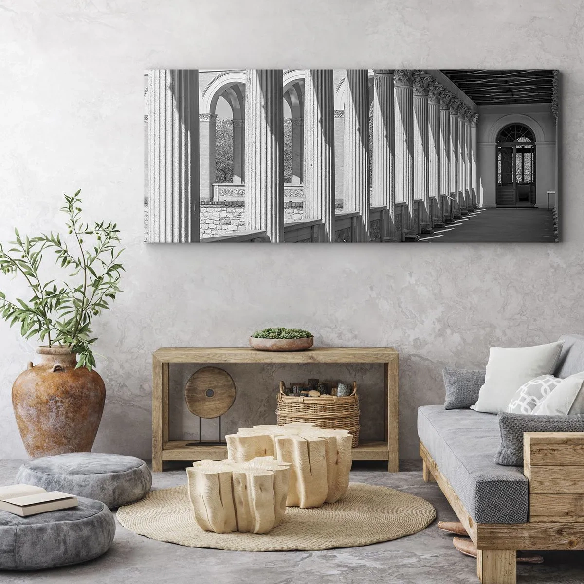 Obraz na plátně - Slunná arkáda - 100x40 cm