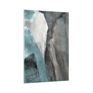 Obraz na skle - Abstrakce: skály a led - 80x120 cm