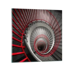 Obraz na skle - Architektonické hry - 50x50 cm