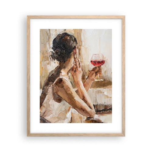 Plakát v rámu světlý dub - Chuť dobré chvíle - 40x50 cm