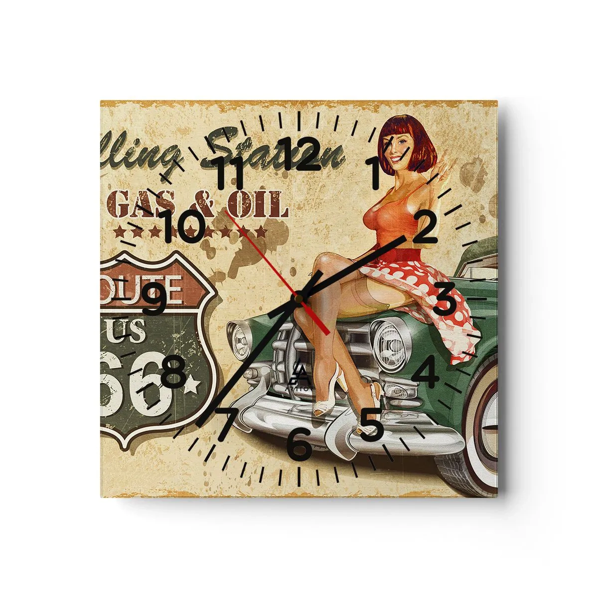 Nástěnné hodiny - Skvělá 40. léta - 40x40 cm