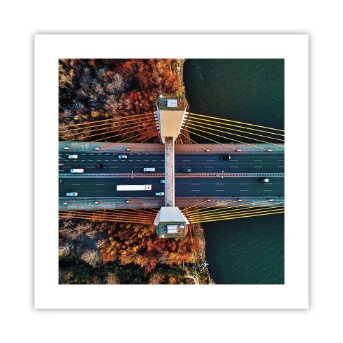 Plakát - Za vodami, za lesy - 40x40 cm