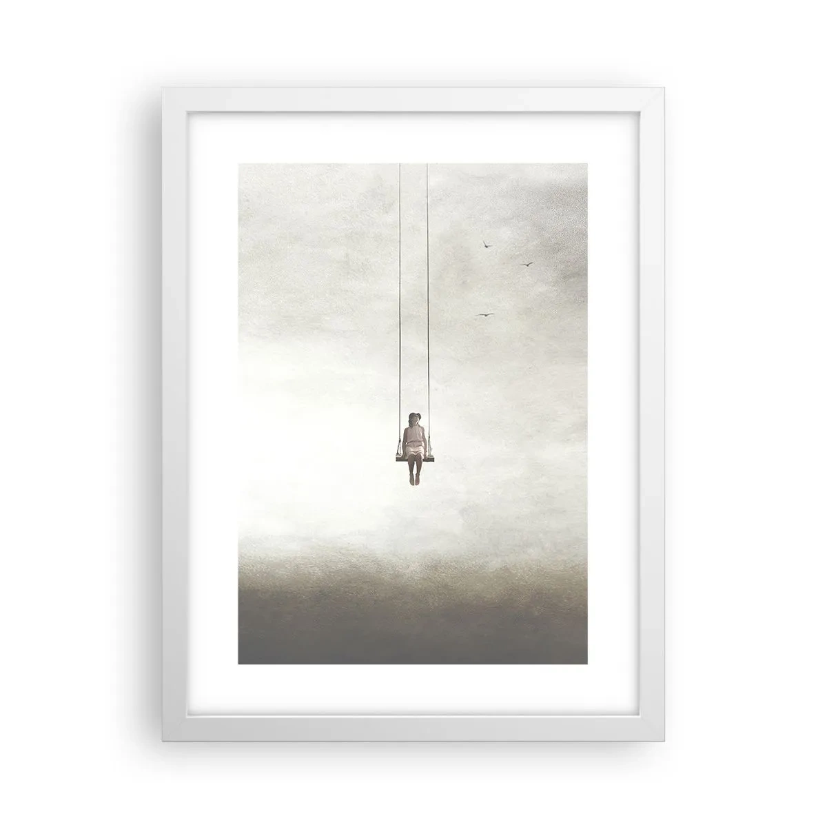 Plakát v bílém rámu - Dítě v nás - 30x40 cm