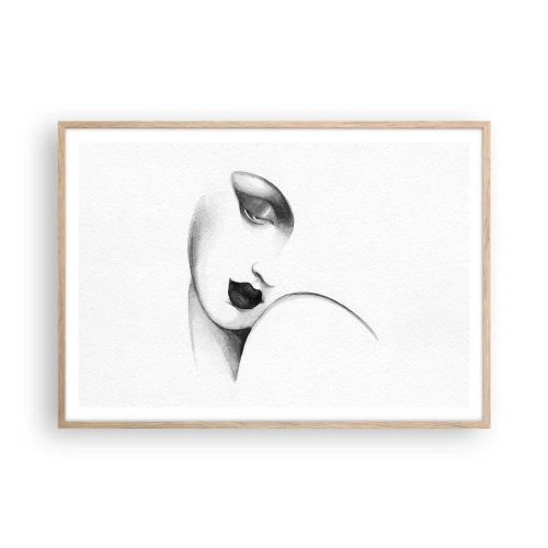 Plakát v rámu světlý dub - Ve stylu Lempické - 100x70 cm