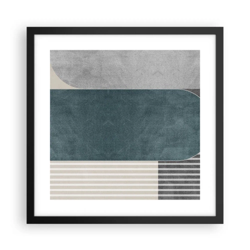 Plakát v černém rámu - Kompozice na úrovni - 40x40 cm