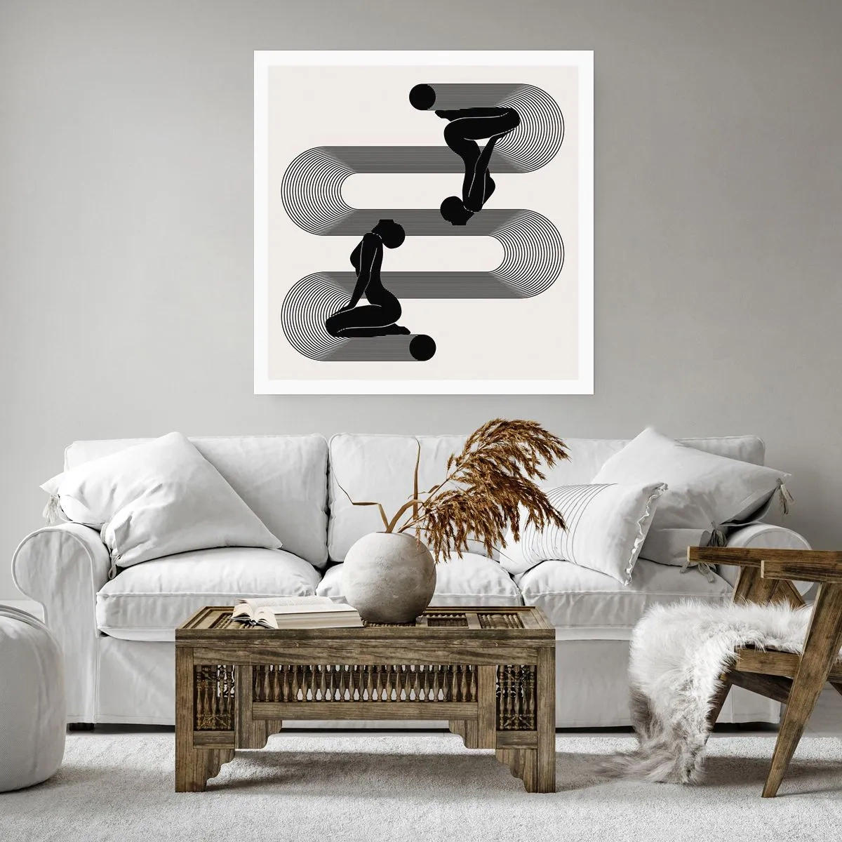 Plakát - Smyslná symetrie - 60x60 cm