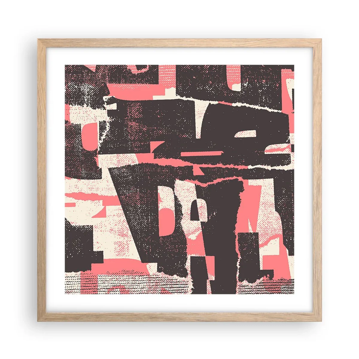 Plakát v rámu světlý dub - Celý tento shon - 50x50 cm