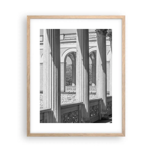 Plakát v rámu světlý dub - Slunná arkáda - 40x50 cm