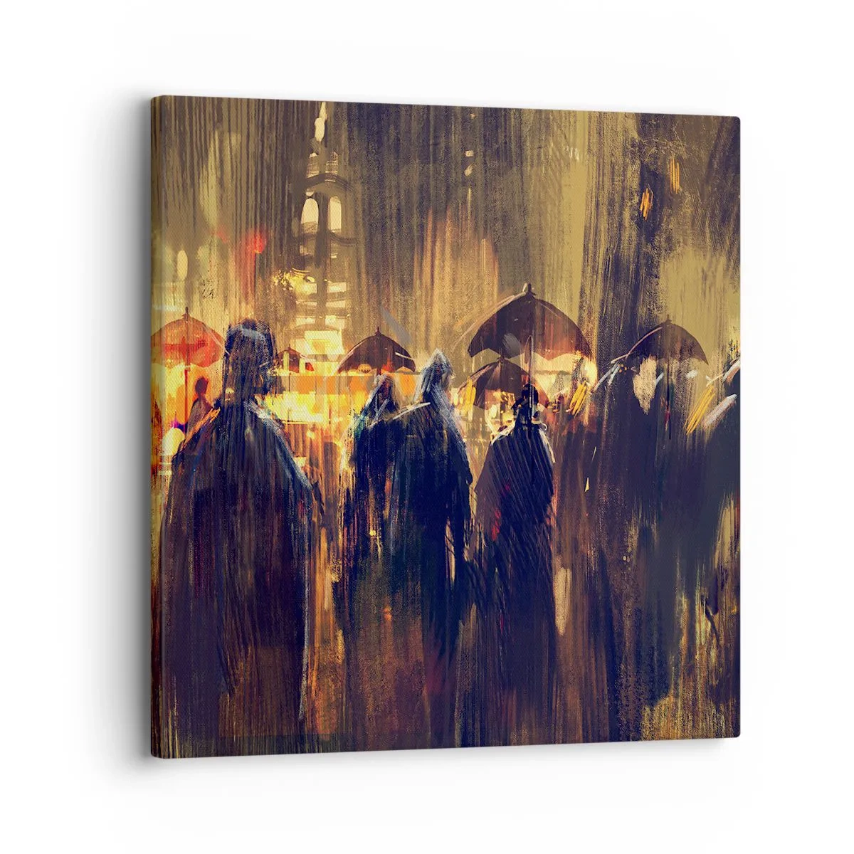 Obraz na plátně - Následovníci deště - 30x30 cm