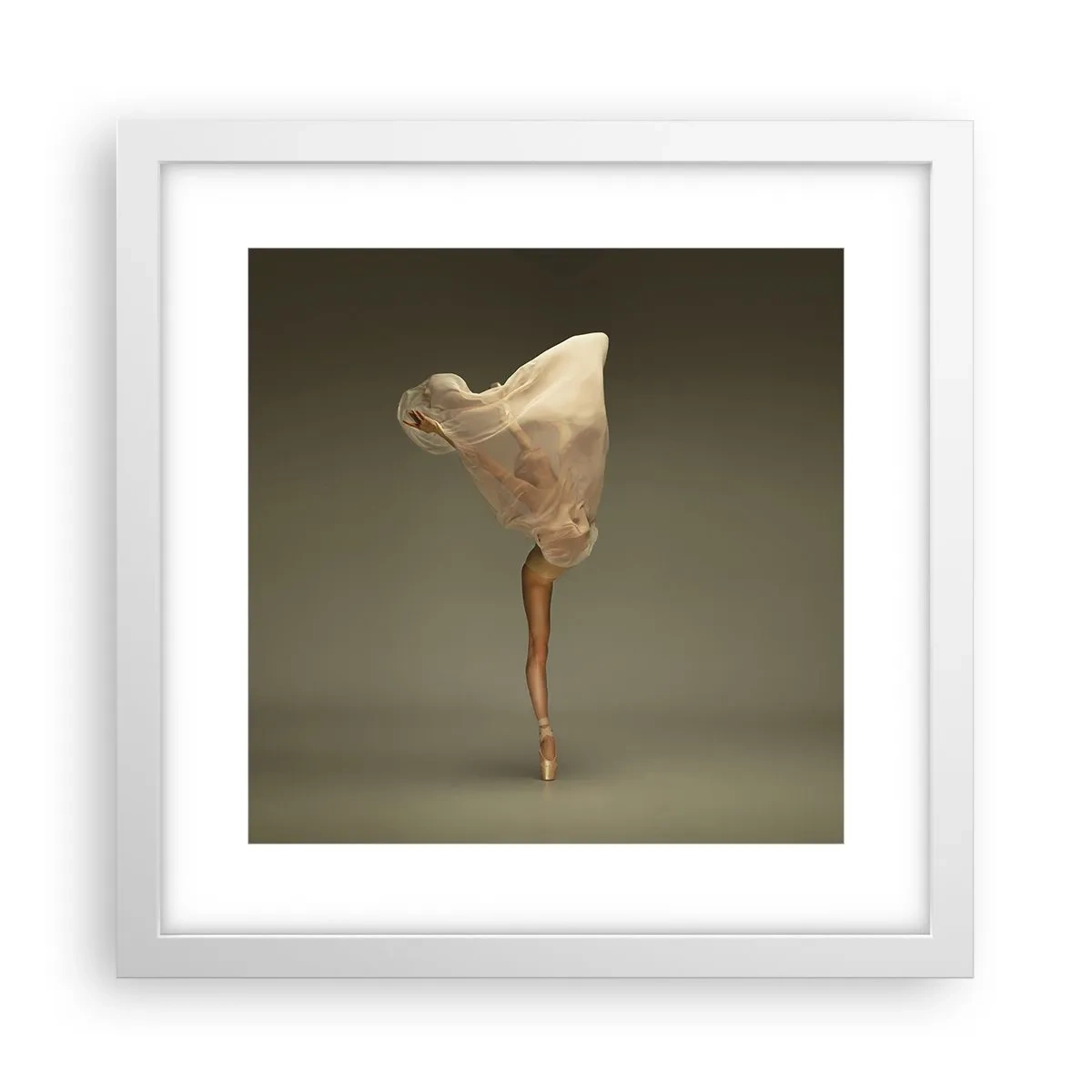 Plakát v bílém rámu - Hned poletí - 30x30 cm