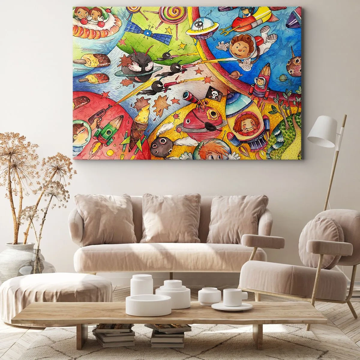 Obraz na plátně - Velké vesmírné dobrodružství - 120x80 cm