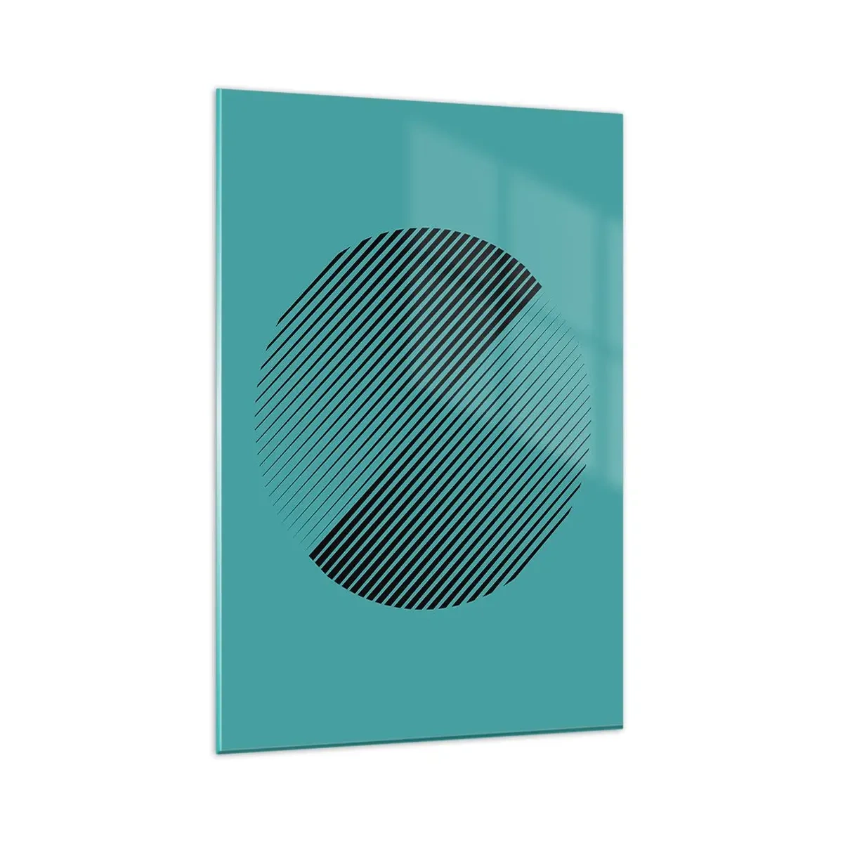 Obraz na skle - Kruh – geometrická variace - 80x120 cm