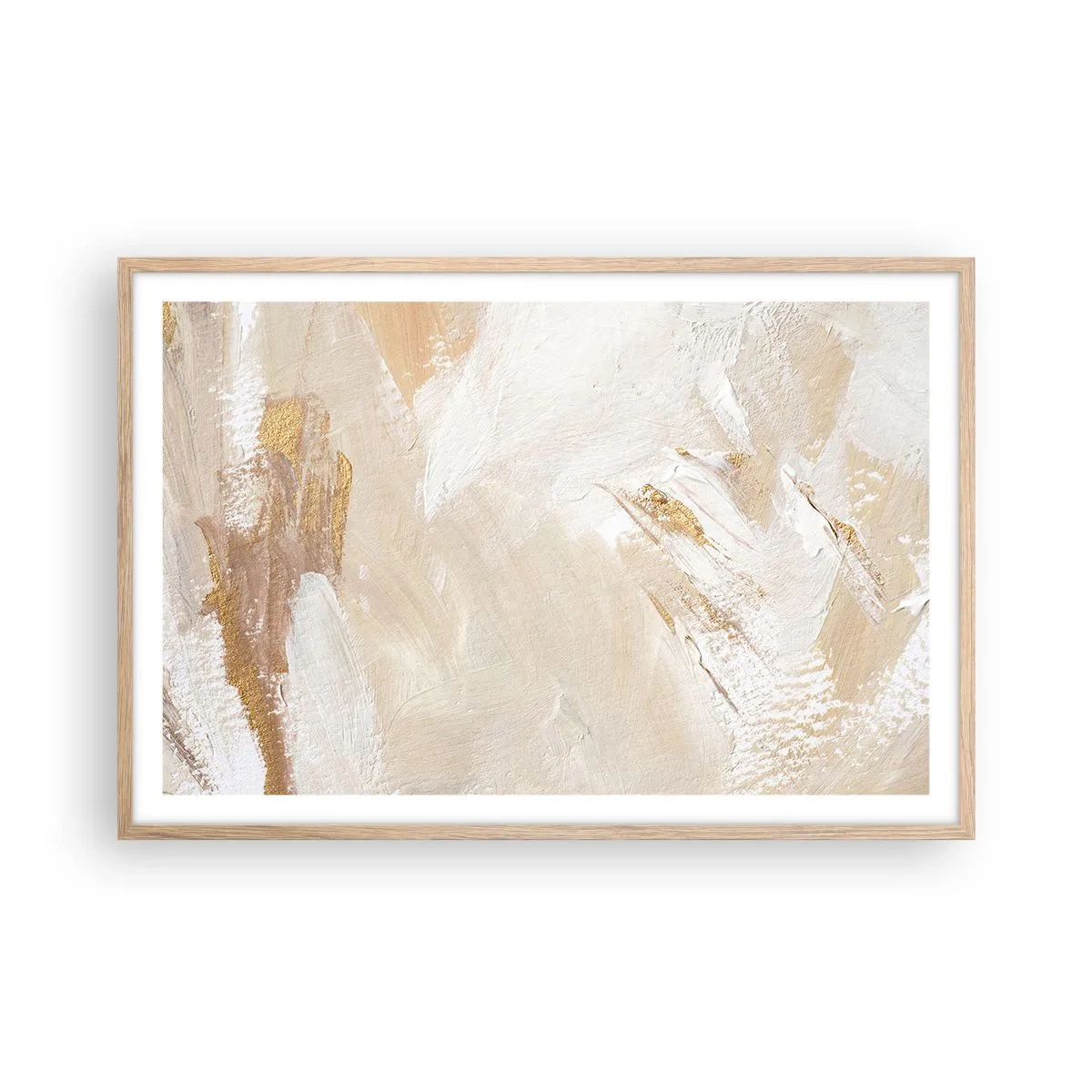 Plakát v rámu světlý dub - Pastelová kompozice - 91x61 cm