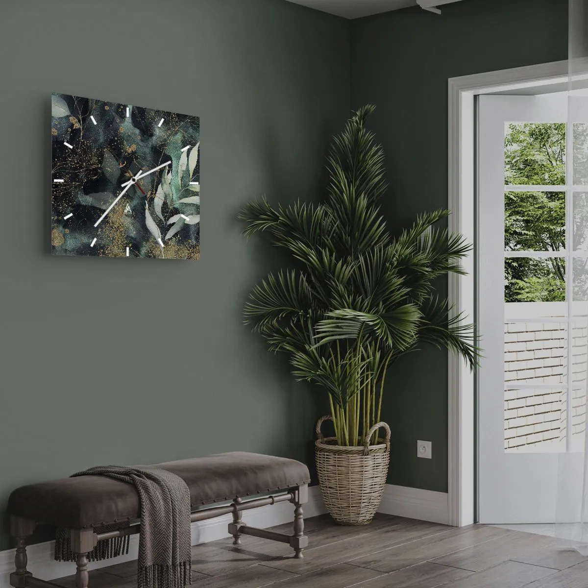 Nástěnné hodiny - Kouzelná zahrada - 40x40 cm