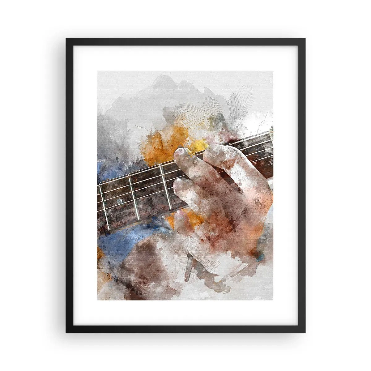 Plakát v černém rámu - Poezie mezi strunami - 40x50 cm