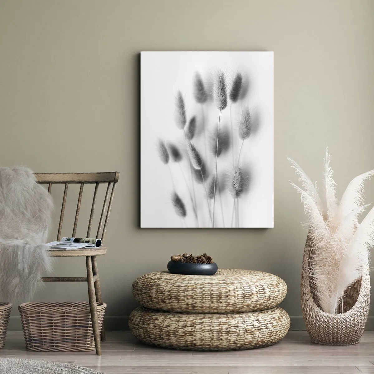 Obraz na plátně - Její načechranost tráva - 70x100 cm