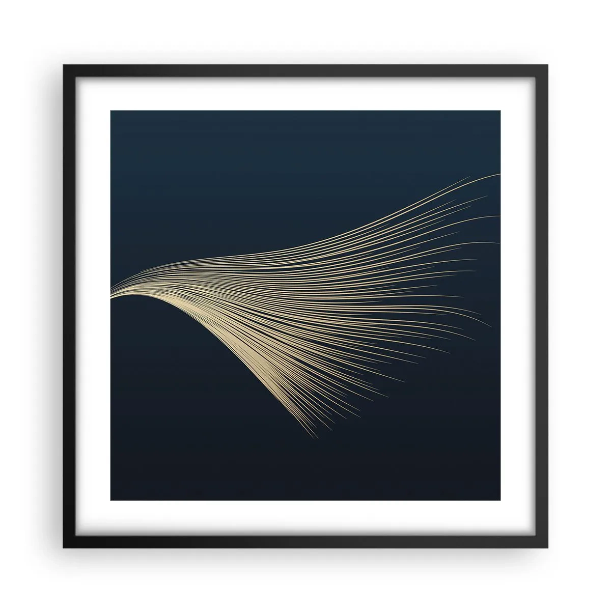 Plakát v černém rámu - Jako andělské vlasy - 50x50 cm