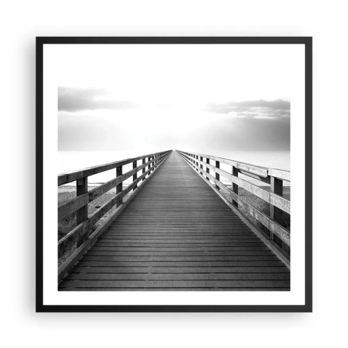 Plakát v černém rámu - Do dálky… - 60x60 cm