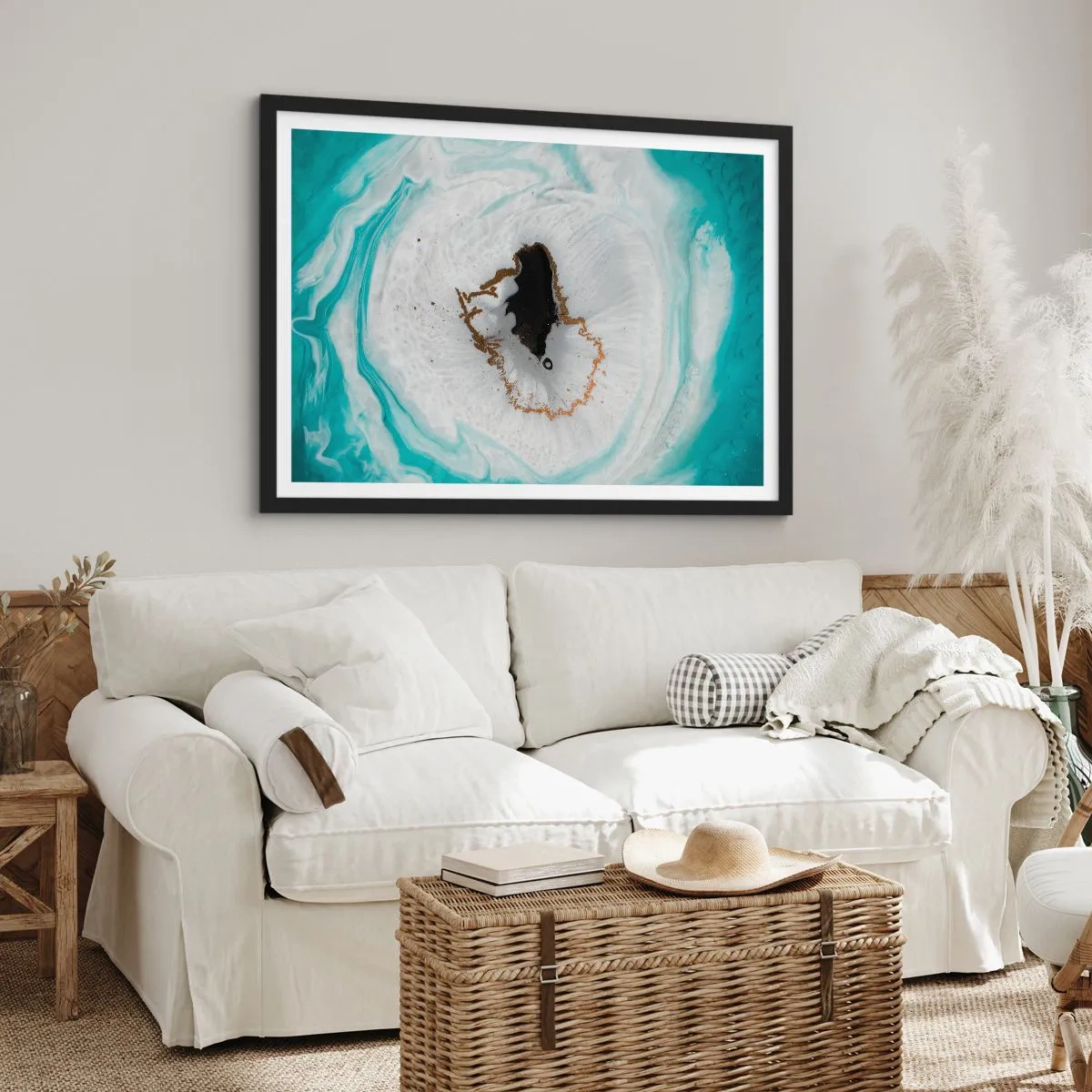 Plakát v černém rámu - Proniknout dovnitř - 70x50 cm