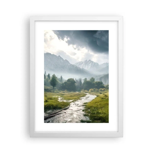 Plakát v bílém rámu - Tam a zpět - 30x40 cm