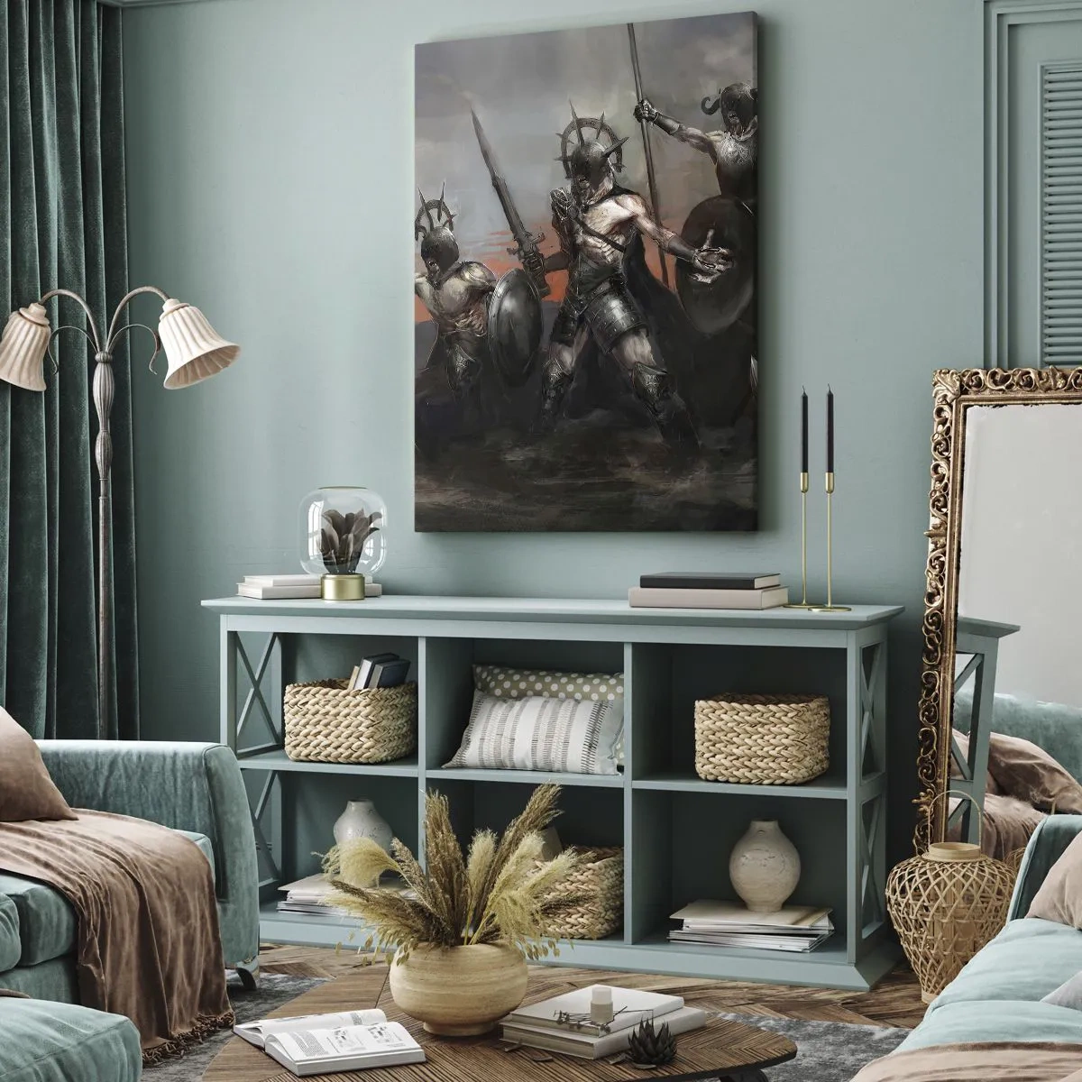 Obraz na plátně - Se štítem nebo na štítu - 45x80 cm